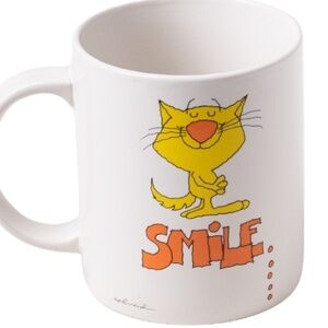 Understatements Russ Berrie Smile Mug Vintage Cat Coffee Tea Cute Novelty
